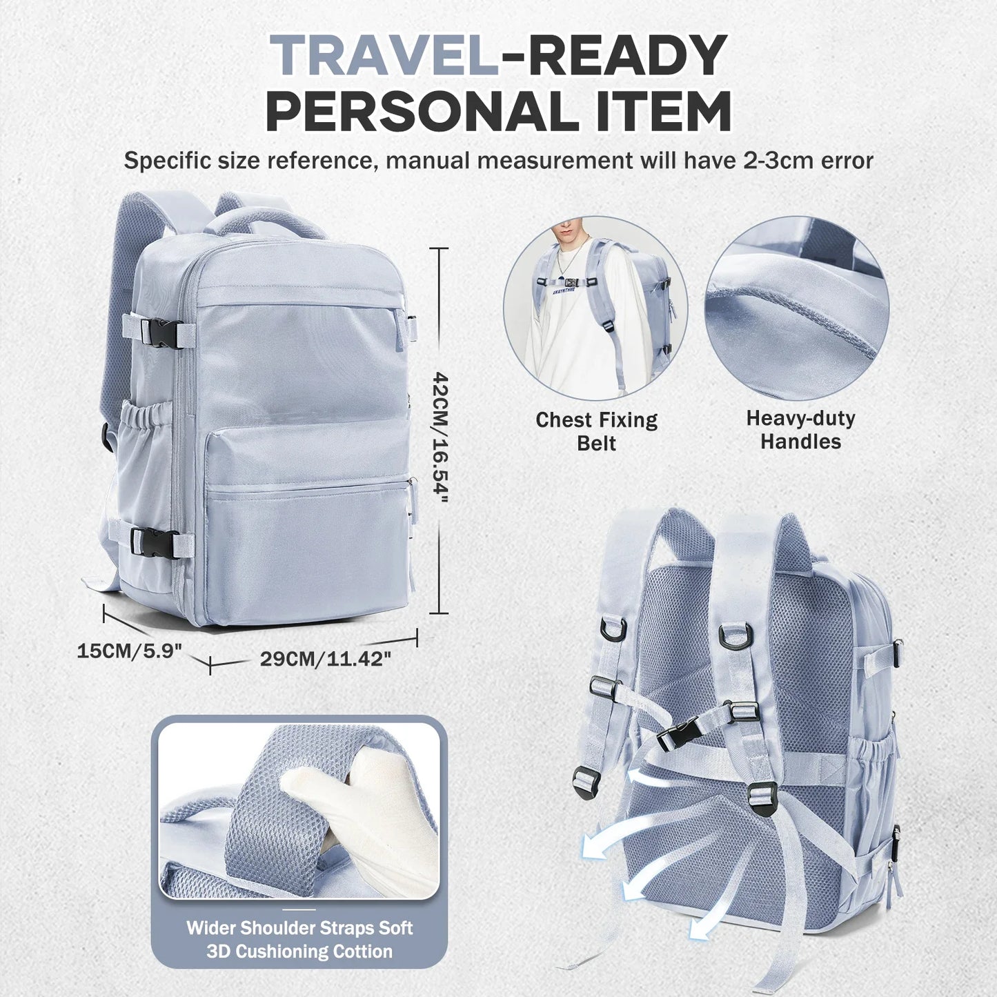 Vacuum compressed Backpack-vacuum pump included