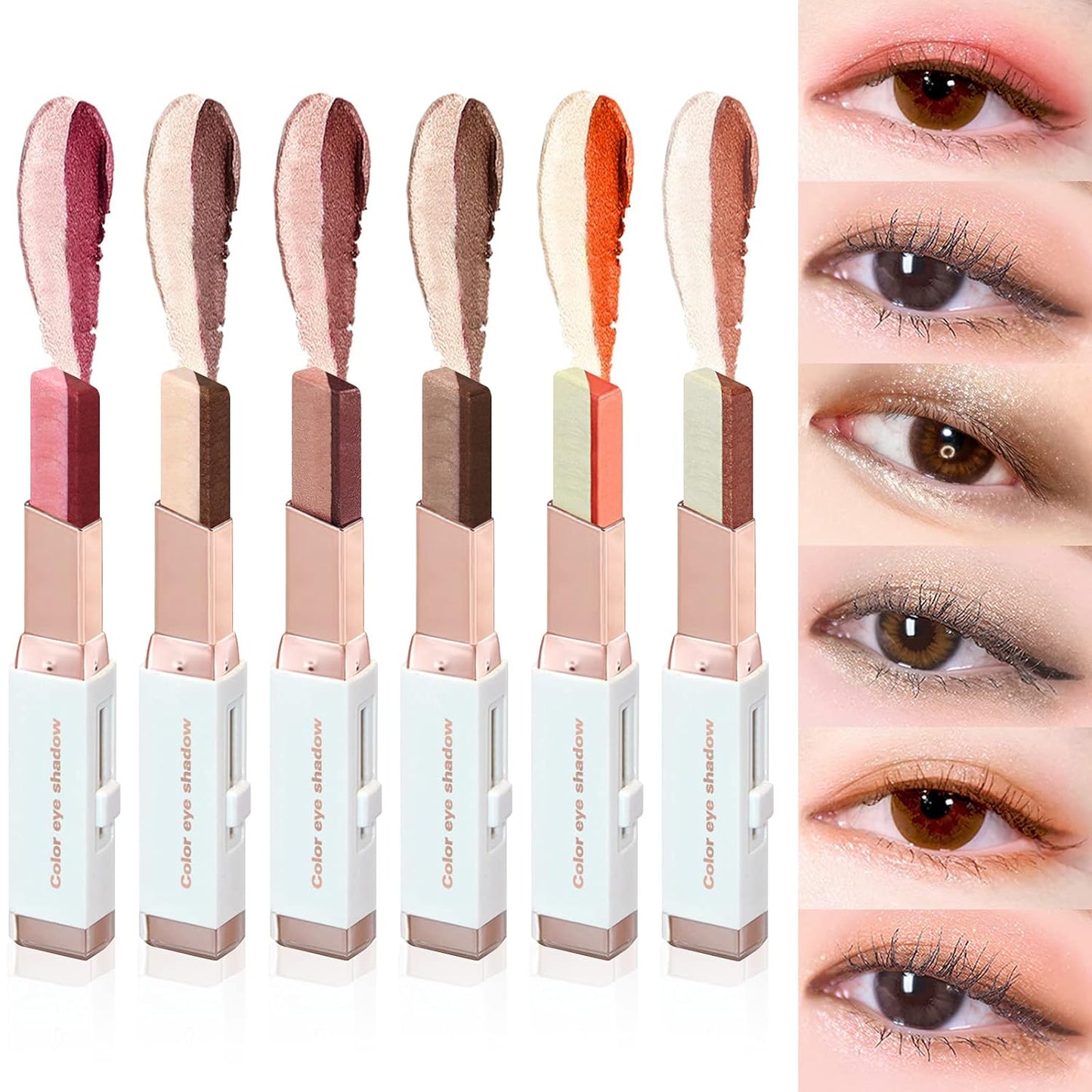 2 Colors Glitter Eye-Shadow Stick Set