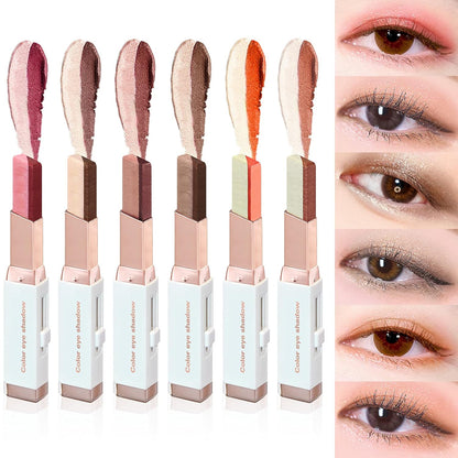 2 Colors Glitter Eye-Shadow Stick Set