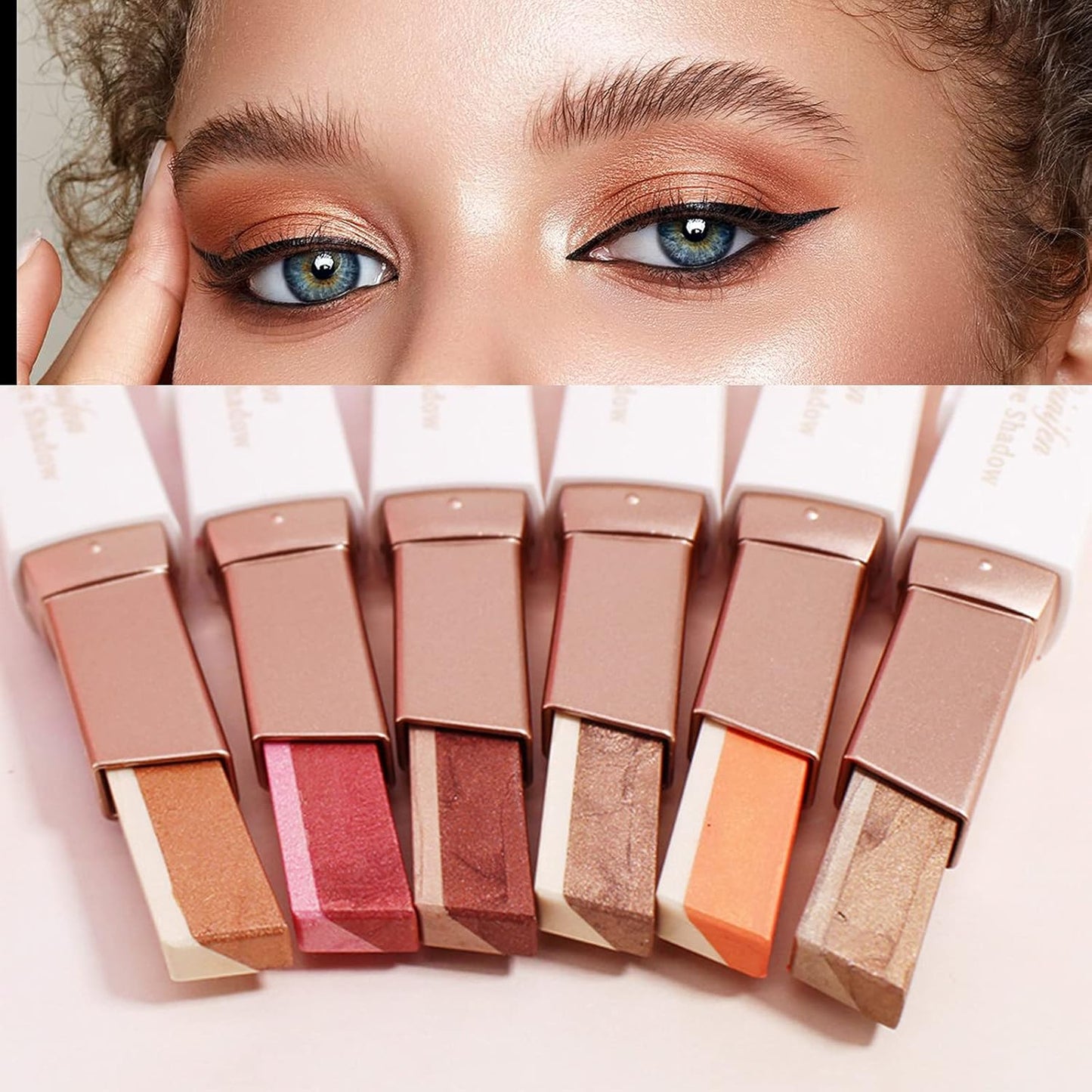 2 Colors Glitter Eye-Shadow Stick Set