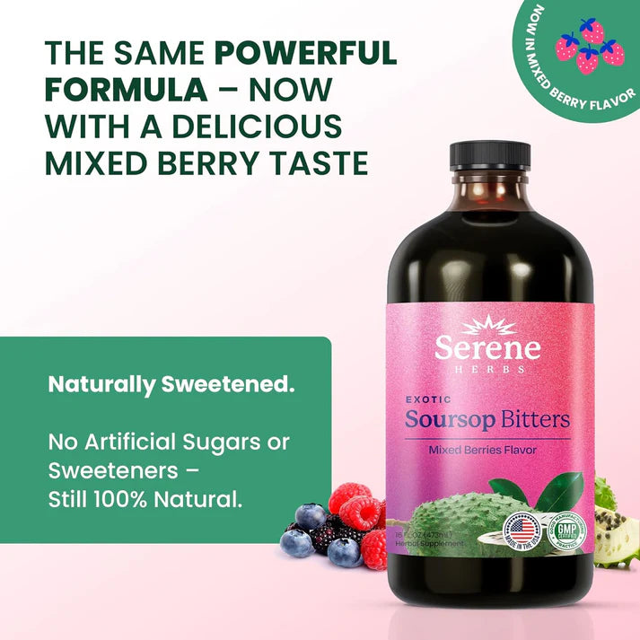 🌿Exotic Soursop Bitters – Premium 15-in-1 Herbal Formula