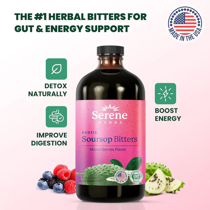 🌿Exotic Soursop Bitters – Premium 15-in-1 Herbal Formula